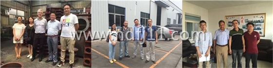 國外客戶來廠考察羅茨風機 國外客戶來廠考察羅茨風機