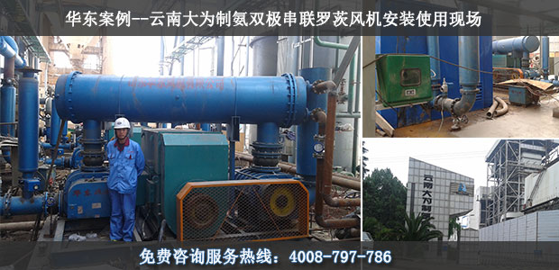 華東案例-云南大為制氨雙擊串聯羅茨風機使用現場 華東案例-云南大為制氨雙擊串聯羅茨風機使用現場