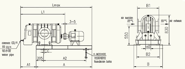 煤氣加壓機(二葉) 煤氣加壓機(二葉)