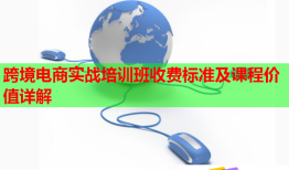 跨境電商實(shí)戰(zhàn)培訓(xùn)班收費(fèi)標(biāo)準(zhǔn)及課程價值詳解