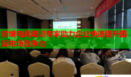跨境電商培訓(xùn)專家助力企業(yè)快速提升國(guó)際市場(chǎng)競(jìng)爭(zhēng)力